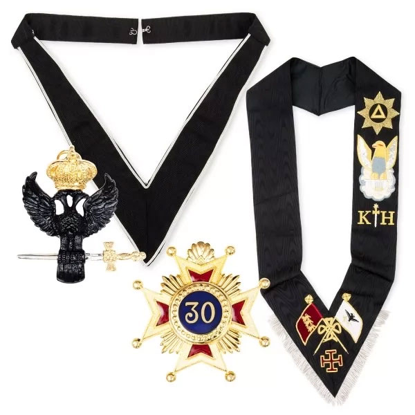 30° Sash, Jewel, Collarette & Jewel